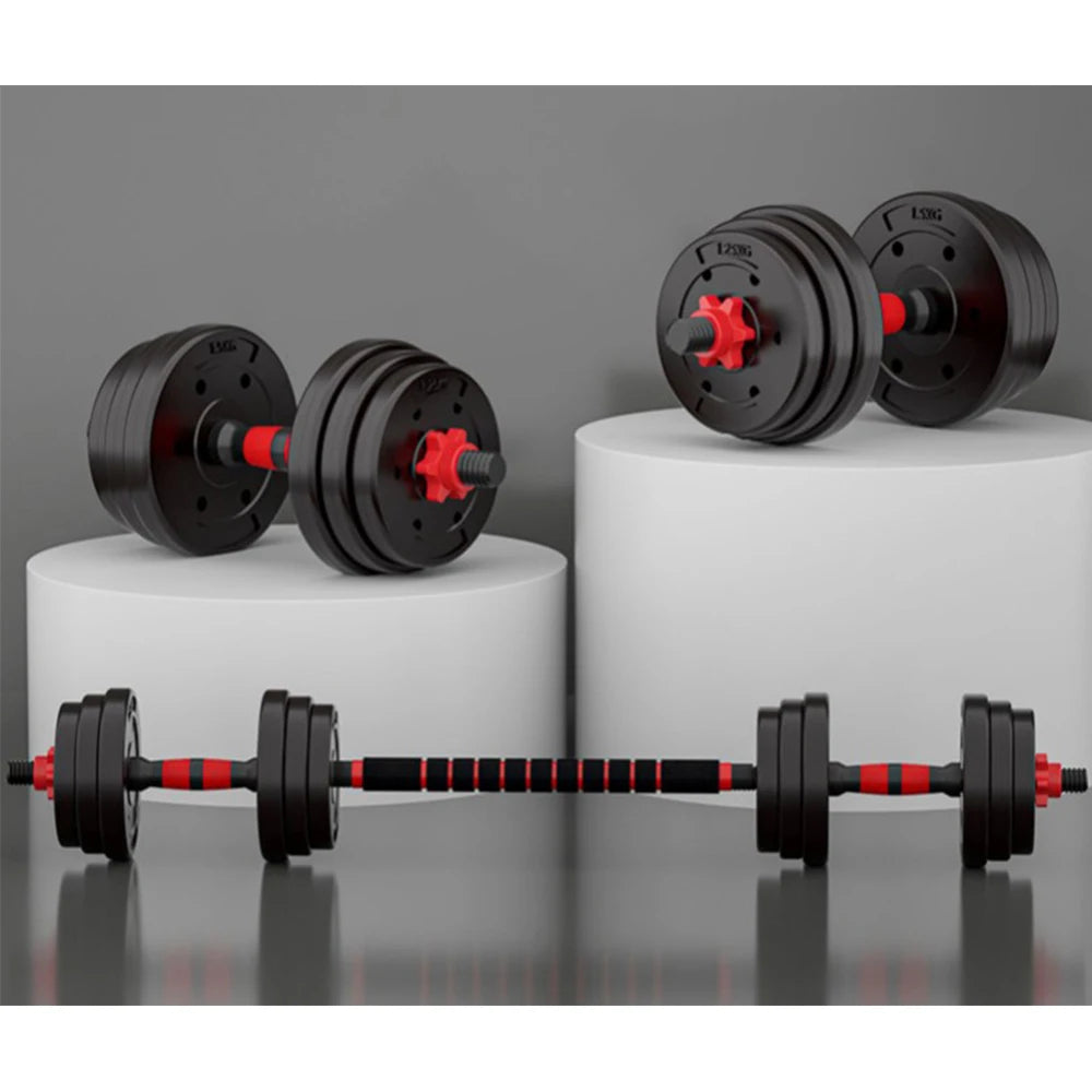 20kg Adjustable 2-in-1 Dumbbell & Barbell Set